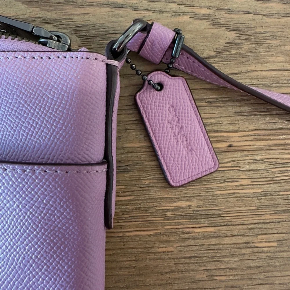 COACH Kitt Messenger Crossbody Bag-Crossgrain Leather-Limited Edtn Lilac-#59975